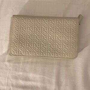 Jacob & Co Leather and Felt Clutch